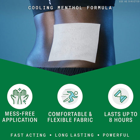 Topical Pain Relief Biofreeze® 5% Strength Menthol Patch 5 per Box - BeHope