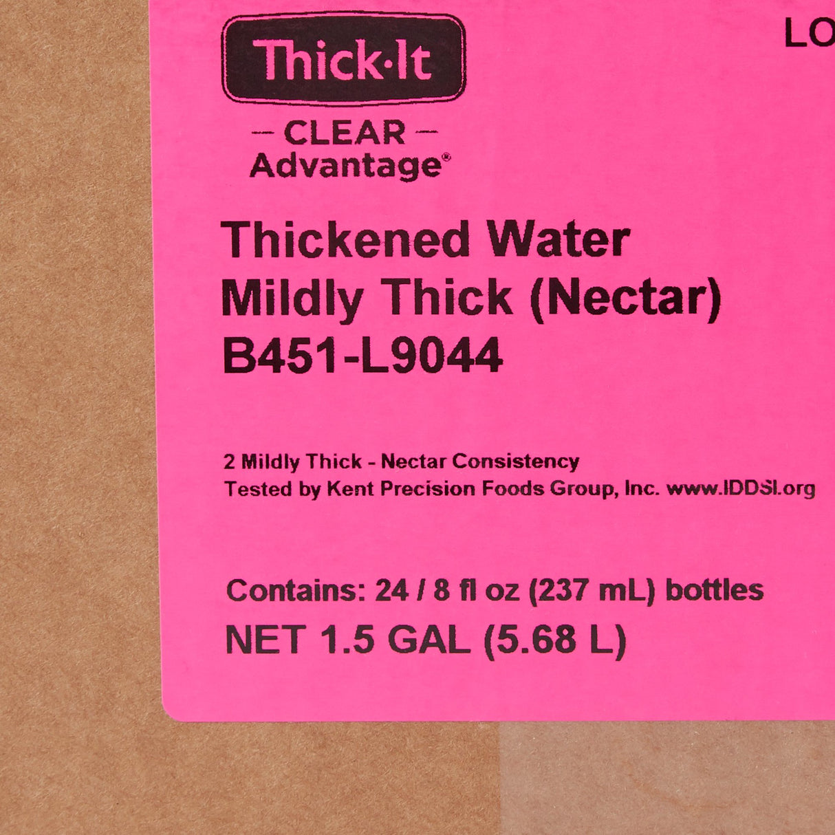 Thickened Water Thick-it® Clear Advantage® Unflavored for Swallowing Disorders - BeHope