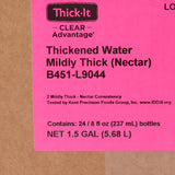 Thickened Water Thick-it® Clear Advantage® Unflavored for Swallowing Disorders - BeHope