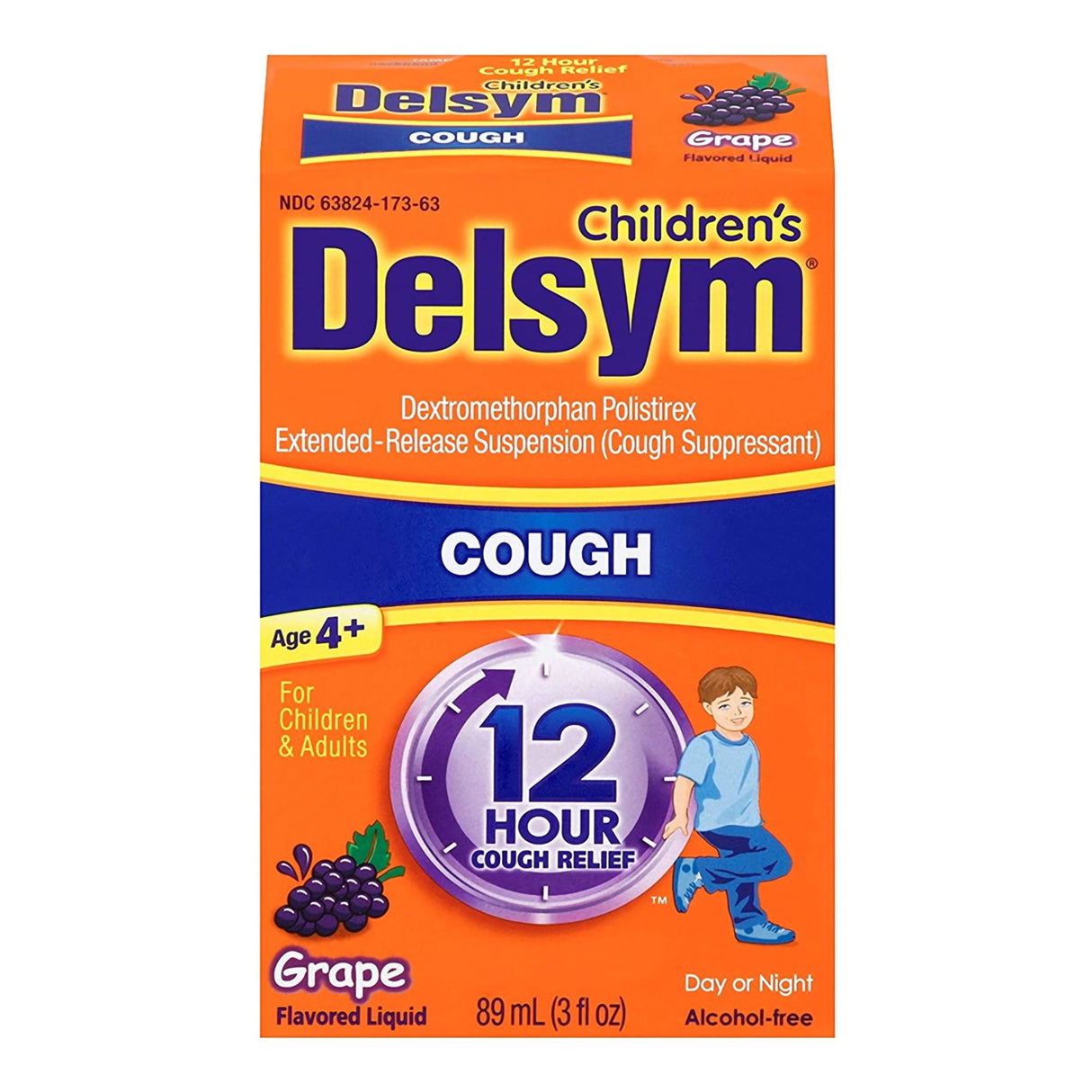 Children's Cold and Cough Relief Delsym® 30 mg / 5 mL Strength Liquid 3 oz. - BeHope