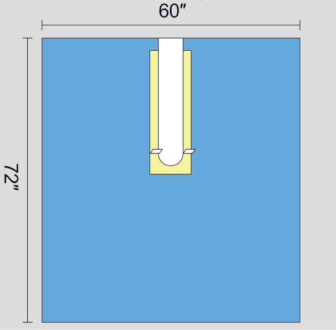Orthopedic Drape U-Drape 60 W X 72 L Inch Sterile - BeHope