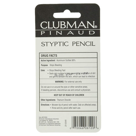 Styptic Pencil Clubman 0.33 oz. - BeHope