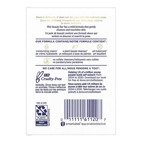 Soap Dove® Sensitive Skin Bar 4.25 oz. Individually Wrapped Unscented - BeHope
