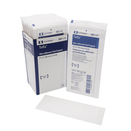 Non-Adherent Dressing Telfa™ Ouchless 3 X 8 Inch Sterile 50 per Pack - BeHope