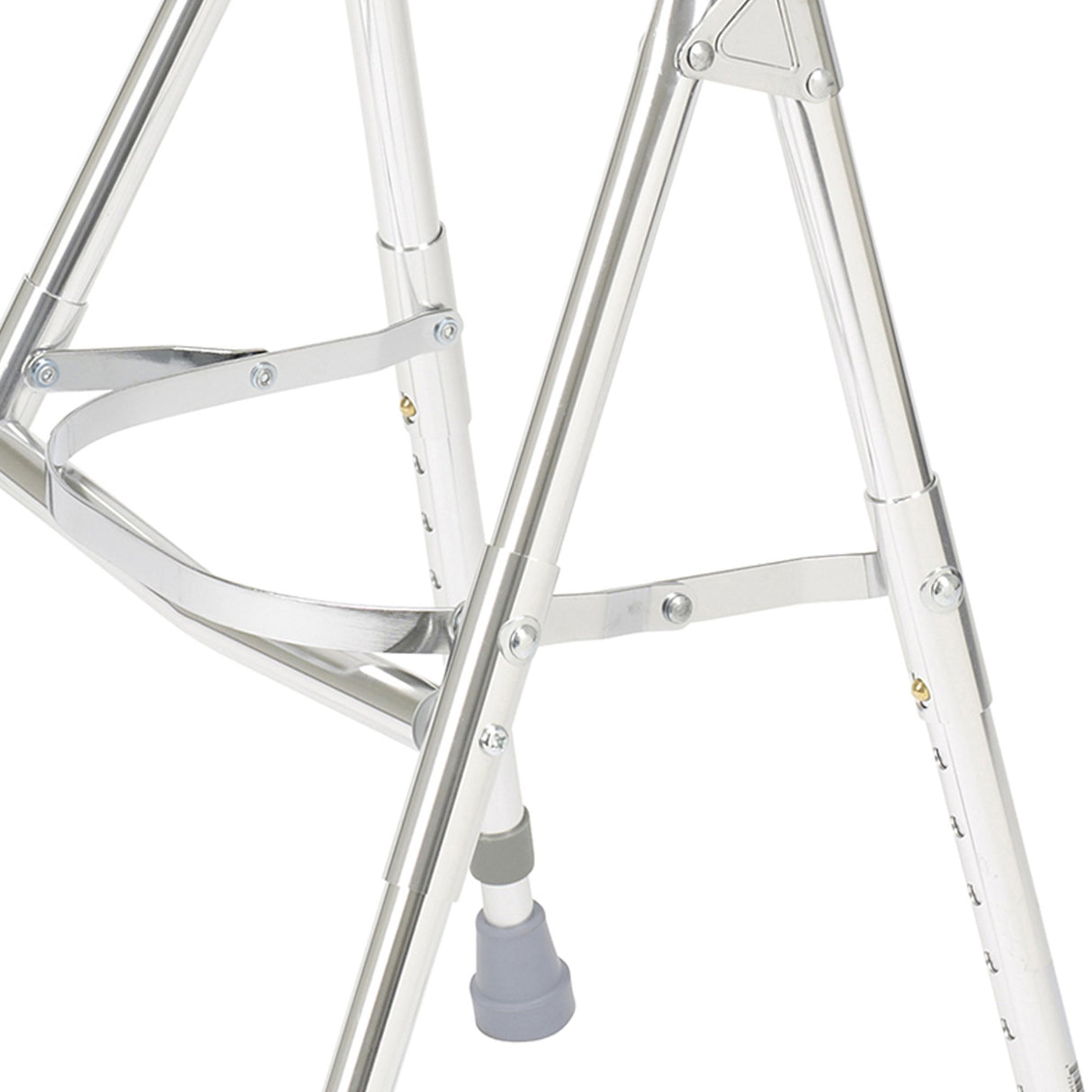 Side Step Folding Walker Adjustable Height drive™ Hemi Aluminum Frame 300 lbs. Weight Capacity 29-1/2 to 37 Inch Height - BeHope