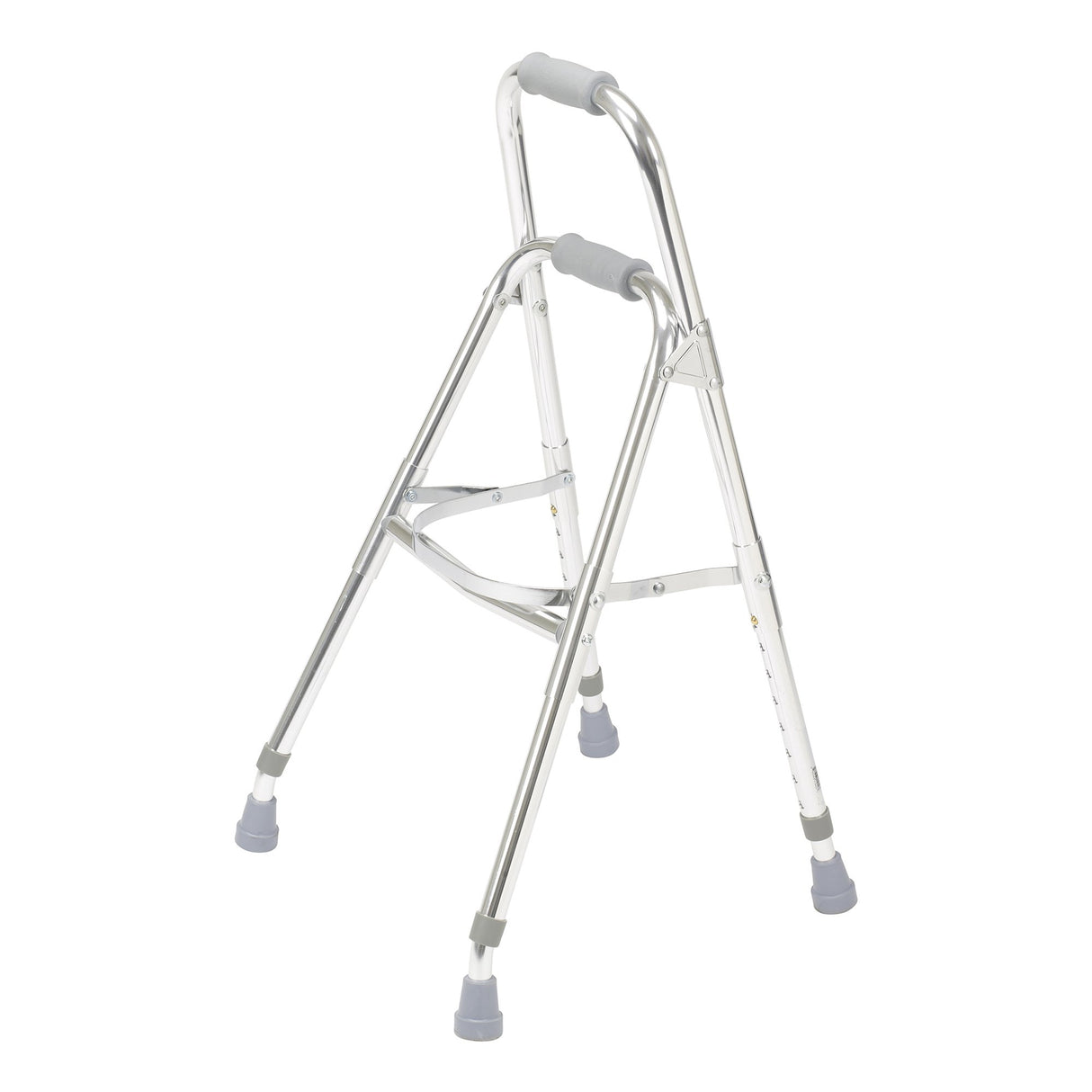 Side Step Folding Walker Adjustable Height drive™ Hemi Aluminum Frame 300 lbs. Weight Capacity 29-1/2 to 37 Inch Height - BeHope