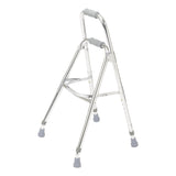 Side Step Folding Walker Adjustable Height drive™ Hemi Aluminum Frame 300 lbs. Weight Capacity 29-1/2 to 37 Inch Height - BeHope