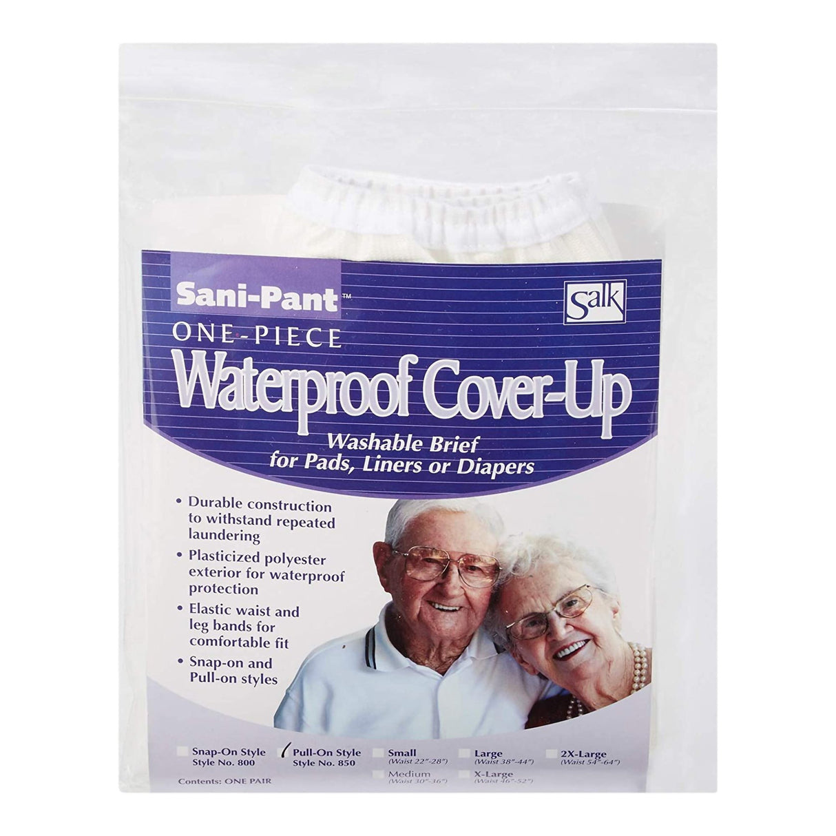 Sani-Pant™ Protective Underwear Unisex Nylon / Plastic Small Pull On Reusable - BeHope