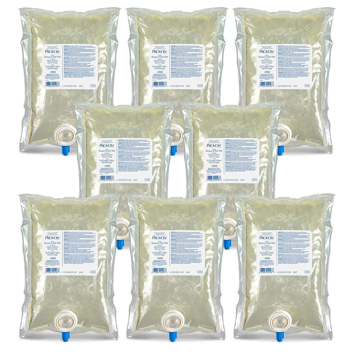 Shampoo and Body Wash PROVON® 1,000 mL Dispenser Refill Bag Light Herbal Scent - BeHope