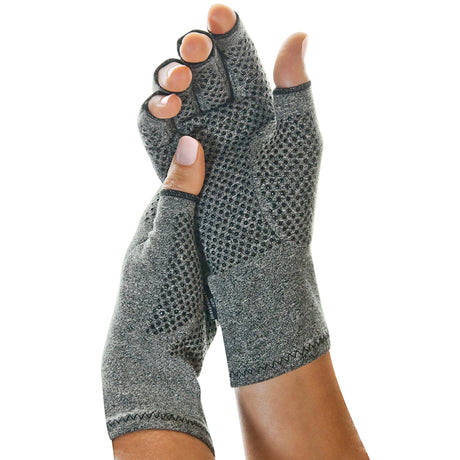 Compression Glove IMAK® Compression Active Open Finger Medium Wrist Length Hand Specific Pair - BeHope