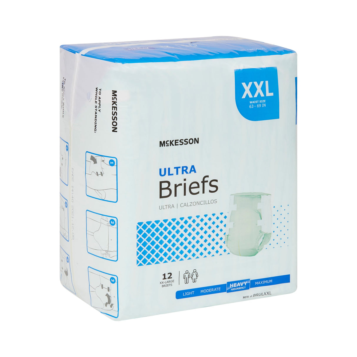 Incontinence Brief Mckesson Ultra Adult Unisex Disposable Heavy Absorbency - BeHope