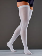 Anti-embolism Stocking 3M Futuro Thigh High Medium / Regular White Closed Toe - BeHope