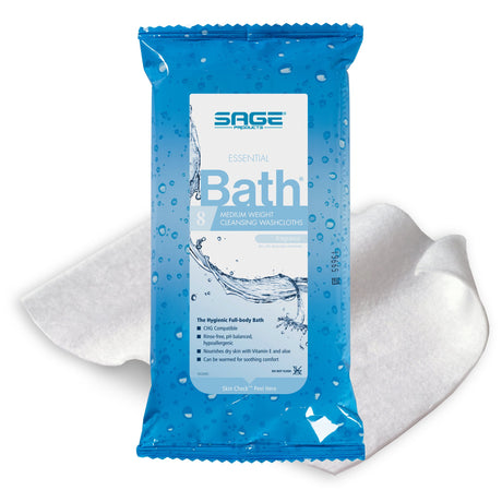 Rinse-free Bath Wipe Essential Bath® Pre-Moistened Cleansing Cloths - BeHope