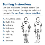 Rinse-Free Bath Wipe Essential Bath® Medium Weight Soft Pack Scented 8 Count - BeHope