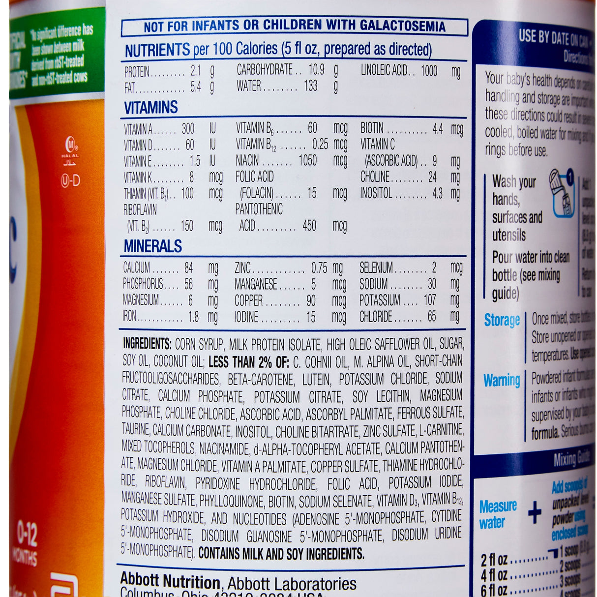 Infant Formula Similac Sensitive® Nutritionally Complete Iron Lactose Sensitivity - BeHope