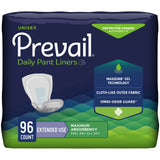 Incontinence Liner Prevail® Daily Pant Liners 28 Inch Length Heavy Absorbency Polymer Core One Size Fits Most - BeHope