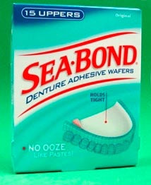 Denture Adhesive Sea•Bond® Wafer 15 per Box - BeHope