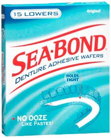 Denture Adhesive Sea•Bond® Wafer 15 per Box - BeHope