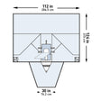 Abdominal Drape McKesson LAVH Laparotomy Drape 112 W X 30 W X 124 L Inch Sterile - BeHope