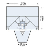 Abdominal Drape McKesson LAVH Laparotomy Drape 112 W X 30 W X 124 L Inch Sterile - BeHope