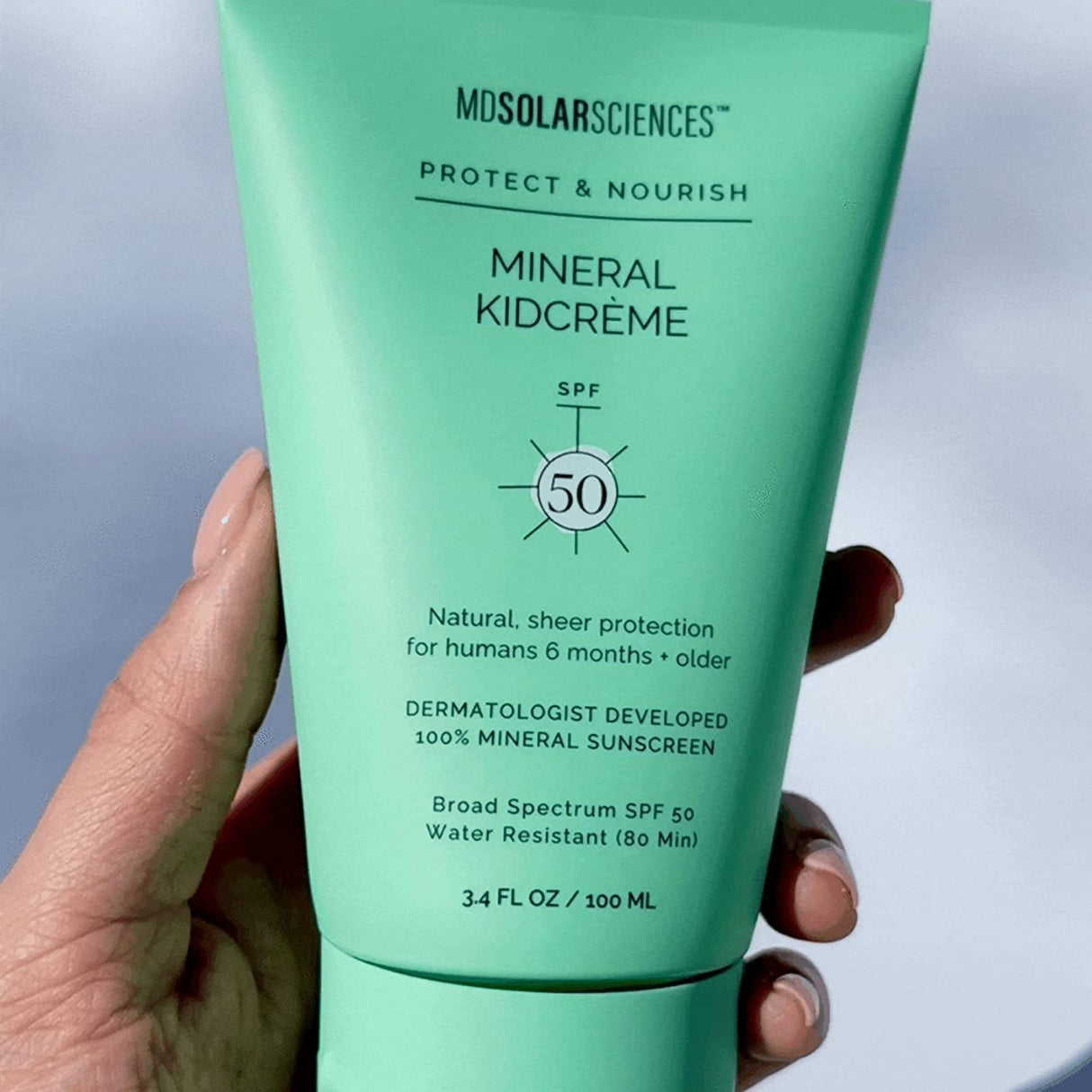 Sunscreen MDSolarSciences® Mineral KidCrème® SPF 50 Cream 3.4 oz. Tube - BeHope