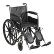 Wheelchair McKesson Dual Axle Full Length Arm Swing-Away Elevating Legrest Black Upholstery 18 Inch Seat Width Adult 300 lbs. Weight Capacity - BeHope