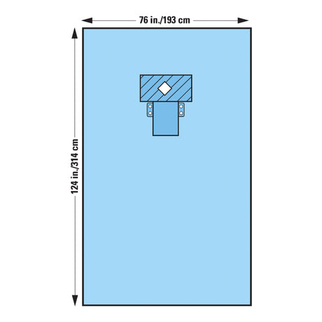 EENT Drape Thyroid Drape 76 W X 124 L Inch Sterile - BeHope