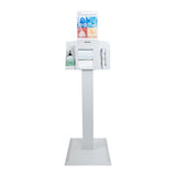 Hygiene Dispensing Station McKesson Floor Stand Quartz Beige 18 W X 59.10 H X 18 D Inch Aluminum / Cold Rolled Steel / PETG Plastic - BeHope