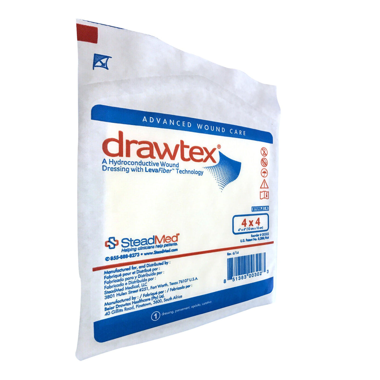 Hydroconductive Wound Dressing Drawtex® for Exudate Management and Debris Removal - BeHope