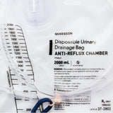 Urinary Drain Bag McKesson Anti-Reflux Valve Sterile 2,000 mL Vinyl - BeHope