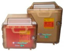 Recykleen™ Sharps Container Wall Mount Locking Recycled Material Cabinet - BeHope