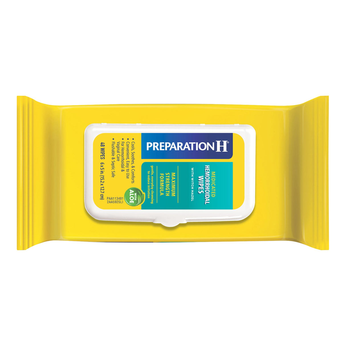 Hemorrhoid Relief Preparation H® Pad 48 per Box - BeHope