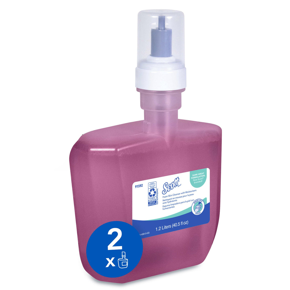 Soap Scott® Pro™ Foaming 1,200 mL Dispenser Refill Bottle Floral Scent - BeHope