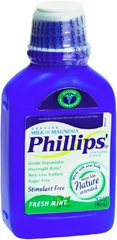 Laxative Phillips'® Milk of Magnesia Mint Flavor Oral Suspension 26 oz. 400 mg / 5 mL Strength Magnesium Hydroxide - BeHope