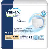 Unisex Adult Absorbent Underwear TENA Classic Pull On with Tear Away Seams X-Large Disposable Moderate Absorbency