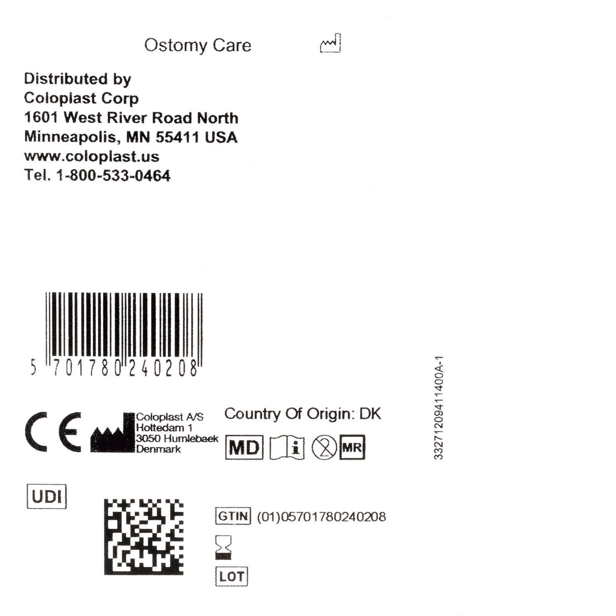 Ostomy Seal Brava® Convex, Starter Hole 1-9/16 Inch (40mm) - BeHope