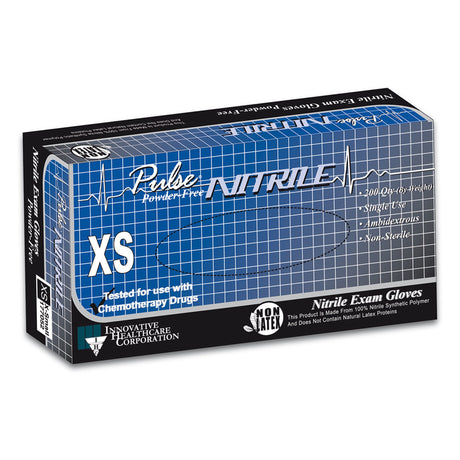Exam Glove Pulse® Nitrile Nonsterile Chemo Fentanyl Tested for Superior Grip - BeHope