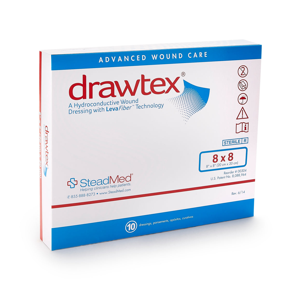 Hydroconductive Wound Dressing Drawtex® for Exudate Management and Debris Removal - BeHope