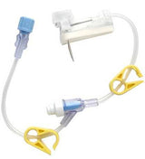 Huber Infusion Set Gripper® Plus 22 Gauge 3/4 Inch 8 Inch Tubing Split Septum Y-site Port - Behope