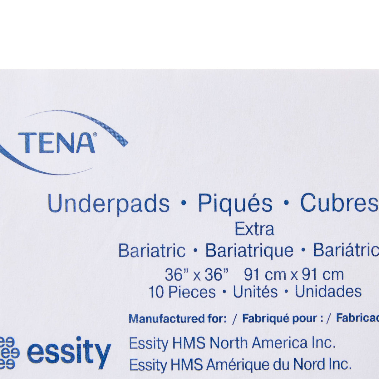 Disposable Underpad TENA® Extra Bariatric 36 X 36 Inch Polymer Light Absorbency - BeHope