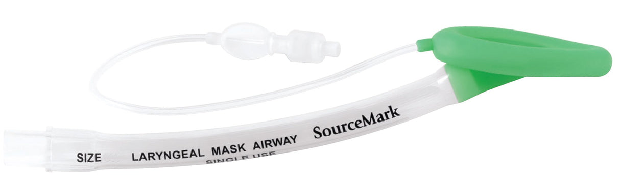 Curved Laryngeal Mask SourceMark® Size 4 30 mL Cuff Silicone Single Patient Use Sterile - BeHope