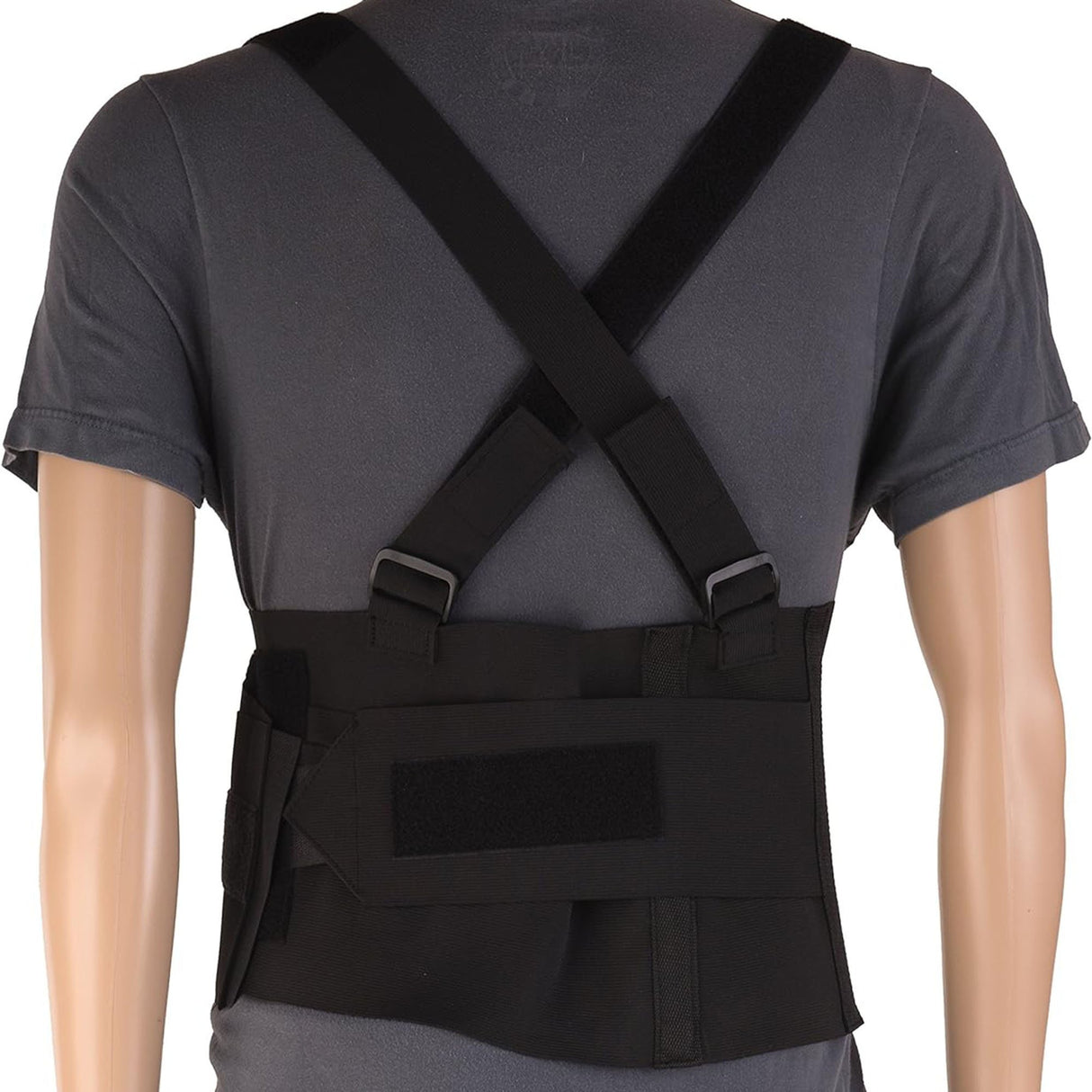 Occupational Back Support DMI® One Size Fits Most Hook and Loop Closure 28 to 40 Inch Waist Circumference 9 Inch Height Adult - BeHope