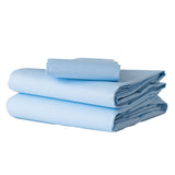 Bariatric Bed Sheet Flat 70 X 104 Inch Blue 50% Cotton / 50% Polyester Reusable - BeHope