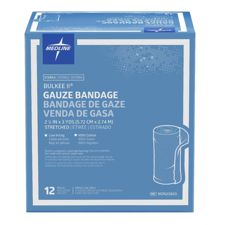 Fluff Bandage Roll Bulkee II® 2-1/4 Inch X 3 Yard 6-Ply Sterile 1 per Pack - BeHope