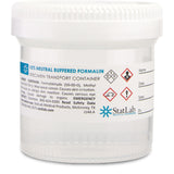 Prefilled Formalin Container StatClick™ 45 mL Fill in 90 mL (3 oz.) Screw Cap Warning Label NonSterile - BeHope