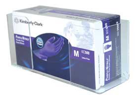 Glove Box Holder Horizontal Mounted 1-Box Capacity Clear 3-1/2 X 4-3/4 X 11 Inch Acrylic - BeHope