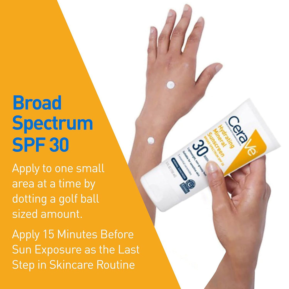 Sunscreen CeraVe® Hydrating Mineral SPF 30 Lotion 5 oz. Tube - BeHope