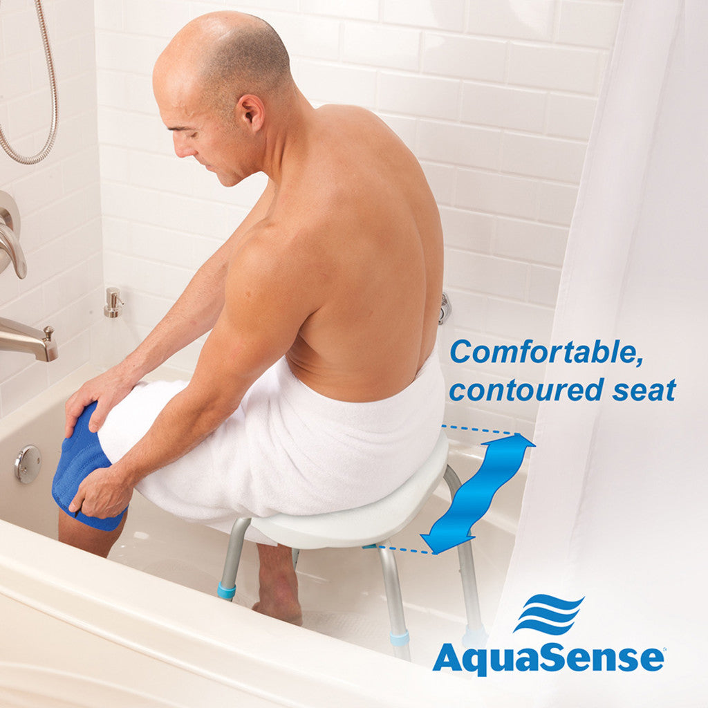 Aquasense Ergonomic Adjustable Bath Seat Without Backrest - BeHope