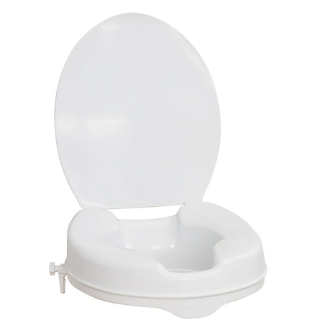 Raised Toilet Seat With Lid, 2" - BeHope