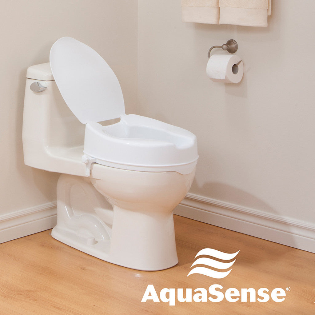 Aquasense Raised Toilet Seat With Lid - BeHope